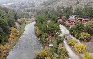 Şehrin en uzak noktasına yapılan bungalov evler...