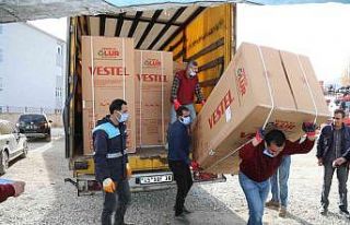 Sel bölgesindeki ailelere beyaz eşya ve mobilya...