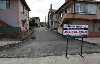 Serdivan’da 9 sokak daha asfaltlandı