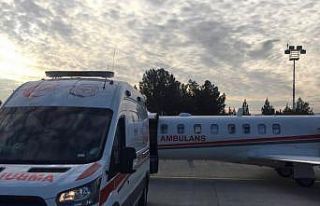 Siirt’te hasta çocuk ambulans uçakla Ankara’ya...