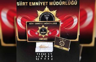 Siirt’te satışa hazır eroin maddesi ele geçirildi