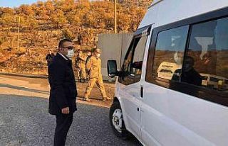 Şirvan İlçe Kaymakamı Hasar, okul servis araçlarını...