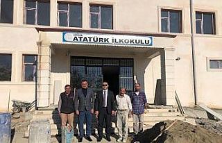 Şirvan Kaymakamı Hasar, okul inşaatını denetledi