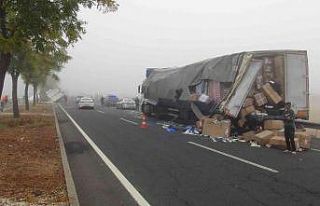 Sis, kazayı beraberinde getirdi