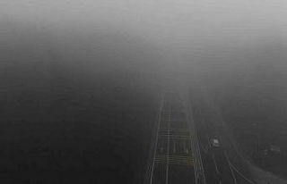 Sisle kaplanan Bolu Dağı havadan görüntülendi