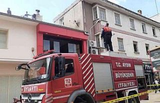 Söke’de iş yerinde çıkan yangın korkuttu