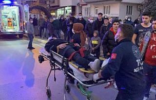 Su kanalına uçan araçta 3 kişi yaralandı