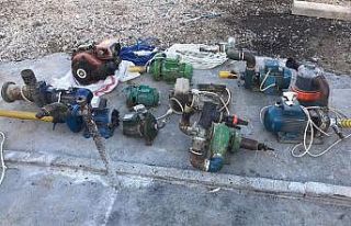 Su motorlarını çalan hırsız yakalandı
