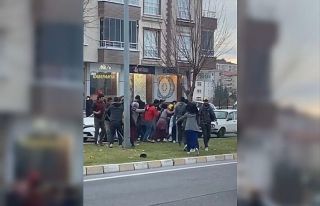 Taşlı sopalı kavga kamerada