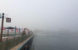 Tekirdağ’ı sis kapladı