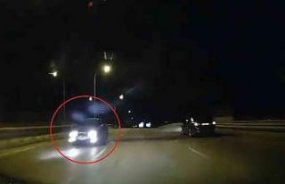 Ters yönden gelen araç kazaya davetiye çıkarttı