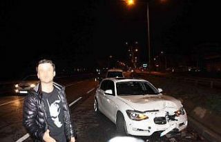 Ters yönden gelip kazaya sebep olan alkollü sürücüyü...