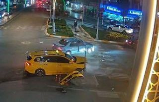 Tokat’ta kavşakta yaşanan kazalar KGYS kameralarına...