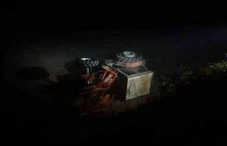 Traktör şarampole yuvarlandı: 1 yaralı