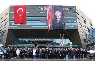 Tüm hastane personeli 09.05’te Atatürk’ü andı