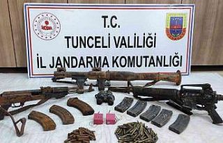 Tunceli’de mühimmat ve yaşam malzemesi ele geçirildi