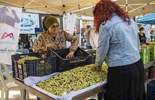 Üretici kadınlar, zeytin ve zeytinden ürettikleri...