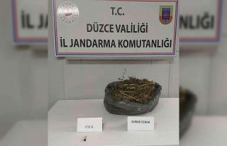 Uyuşturucuyu su kanalına saklamış