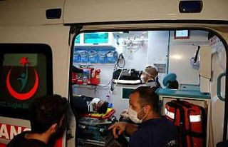 Virajı alamayan minibüs devrildi: 2 yaralı