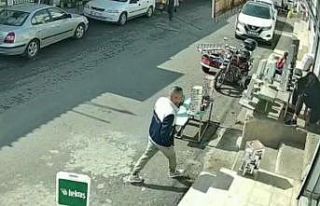 Yankesici kamera görüntülerinden kendini ele verdi