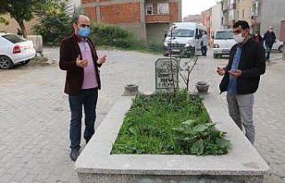 Yol ortasında ’sır mezar’ mahalleliyi ikiye...