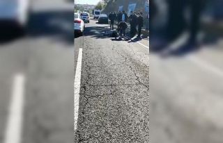 Yolun karşısına geçmeye çalışan 90 yaşındaki...