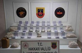 Yüksekova’da 77 kilo eroin ele geçirildi