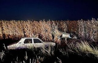 Zincirleme kazada çarpışan araçlar mısır tarlasına...