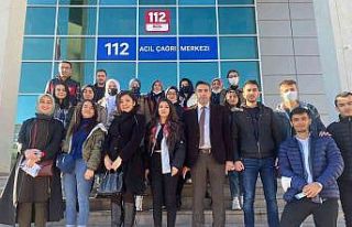 112 Çağrı Merkezinden NEVÜ Gülşehir SMYO Öğrencilerine...