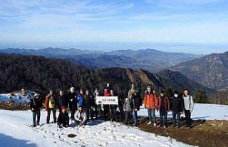 2 bin metreden denizi gördüler