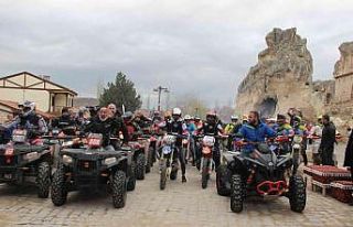 3 bin yıllık vadide ATV ve motosiklet heyecanı...