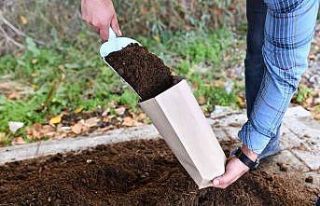 670 kilogram atık, doğal gübreye dönüştü