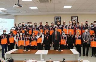 AFAD gönüllüleri sertifikalarını aldı