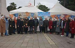 Ak kadınlardan üreten kadınlar sergisi