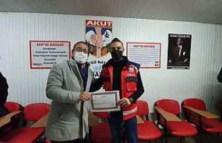 AKUT gönüllülerine sertifikalı ilkyardım eğitimi