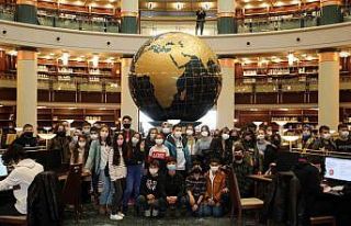 Akyurtlu öğrenciler Millet Kütüphanesi’nde