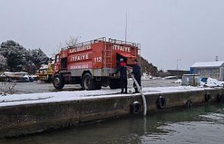 Alaplı’da buzlanmaya karşı ‘deniz suyu’ formülü