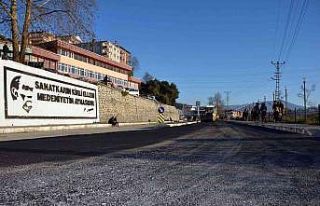 Alaplı’da pazaryeri yolu asfaltlandı