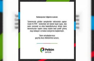 Aliağa Petkimspor’da 9 pozitif vaka