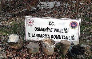Amanoslarda 180 kilogram patlayıcı ele geçirildi
