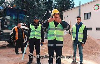 Amasya Belediyesi çalışanlarından “Sevgi varsa...