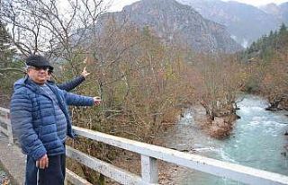 Antalya’da yazın kuruyan ırmak, yağışlar sonrası...