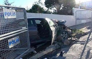 Araç sürücüsü önce hafriyat kamyonuna sonra...