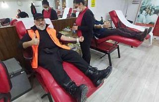 Arama kurtarma ekibinden kan bağış kampanyası