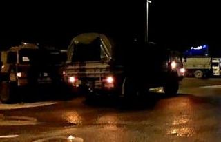 Askeri birliklerde sele karşı sahaya indi