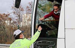 AŞTİ’de kış lastiği denetimi