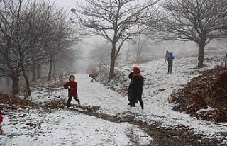 Aydın’da kar sevinci
