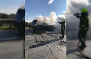 Aydın’da otomobil yangını