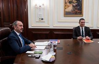Bakan Gül, TBB Başkanı Sağkan’ı kabul etti
