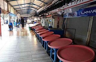 Balık tezgahları buz kesti